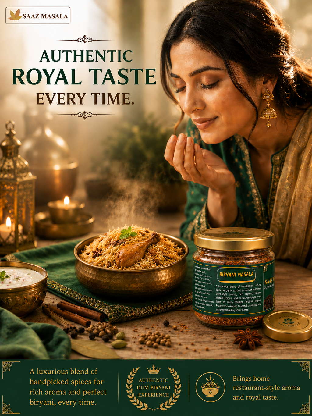 Biryani Masala | Rich Aroma & Authentic Royal Taste | 200g